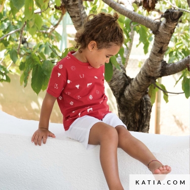 maglia basica a maniche corte per bambini l20 2422 katia p