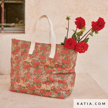 modello di cucito borsa stile tote bag a1b 2423 katia p