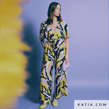 patron de couture en pdf combinaison manches courtes femme w28b 2425 katia p