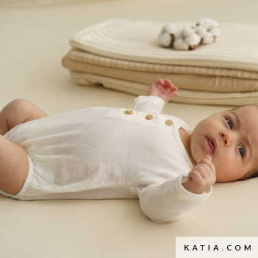pagliaccetto a maniche lunghe purest cotton mousseline b46 5014 katia p