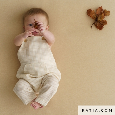 salopette in puro cotone da cucire per bebe purest cotton b4 5014 katia p