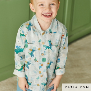 camicia a maniche lunghe little 19 5510 katia p