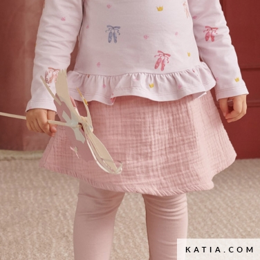 gonna arricciata con leggings little 14 5510 katia p