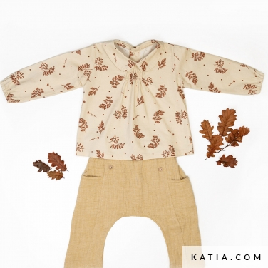 blusa per neonato con bottoni sul retro 4 5516 katia p