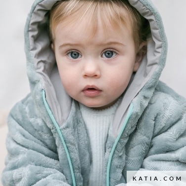 cappotto da neonato con cappuccio e tasche 5b 5516 katia p