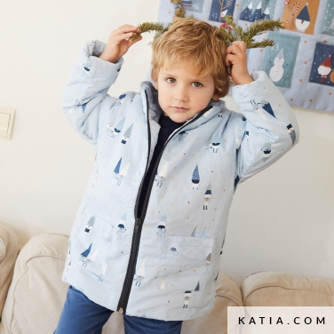 modello di cappotto con cappuccio e tasche 10 5516 katia p