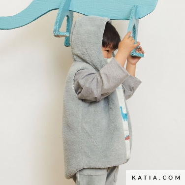 modello di cucito gilet con cappuccio 11b 5516 katia p