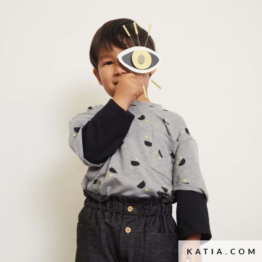 modello di cucito per pantaloni con cintura elastica 19c 5516 katia p