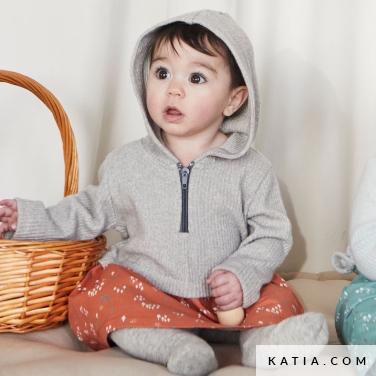 vestitino da neonato con cappuccio e gonna arricciata 9 5516 katia p