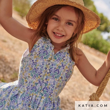 modello di cucito di vestitino con arricciature 15a 5519 katia p