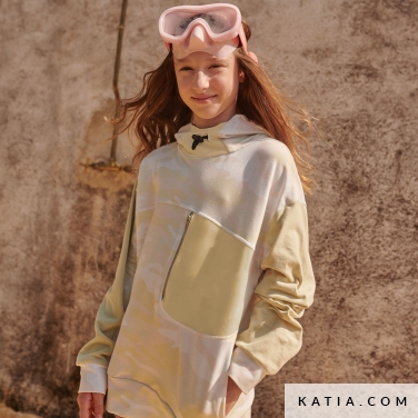 modello di cucito felpa con tasca 25b 5519 katia p