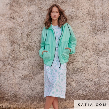 modello di cucito vestito con drappeggio e nodo davanti 27c 5519 katia p