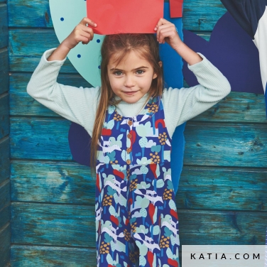 modello di cucito bambina con bretelline e gamba larga 16b 5520 katia p