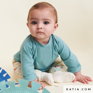 modello di cucito camicetta da neonato chiusura dietro 1a 5520 katia p