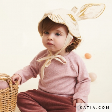 modello di cucito camicetta da neonato chiusura dietro 1b 5520 katia p