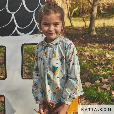 modello di cucito per cucire una blusa da bambino 10b 5520 katia p