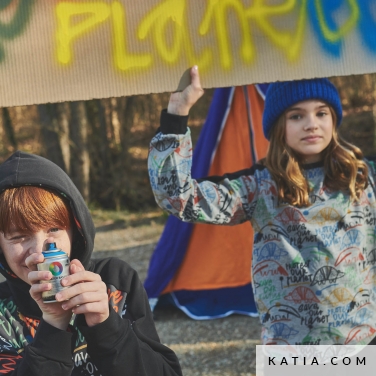 modello di cucito per cucire una maglia da bambino 19a 5520 katia p
