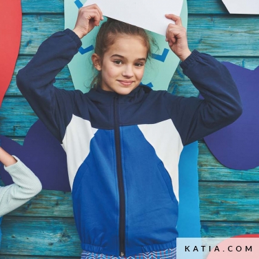 modello di cucito per giacca con cappuccio e zip 20a 5520 katia p