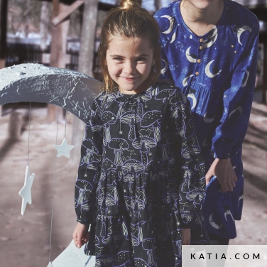 modello di cucito vestito con gonna e bottoni dietro 14a 5520 katia p