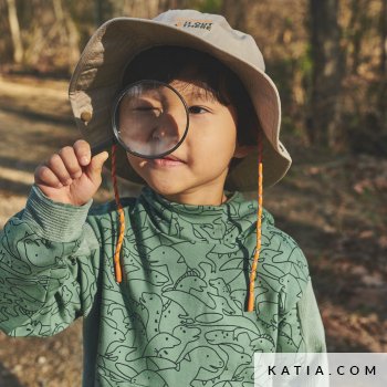 patron de costura sudadera infantil con bolsillos y capucha 17b 5520 katia fh