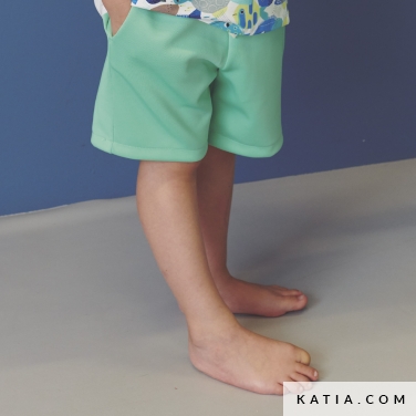 modello di cucito per pantaloncini da bambino 7d 5521 katia p