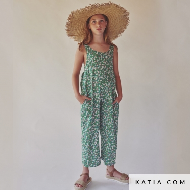 modello di cucito tuta con bretelline taglia bambino 17c 5521 katia p