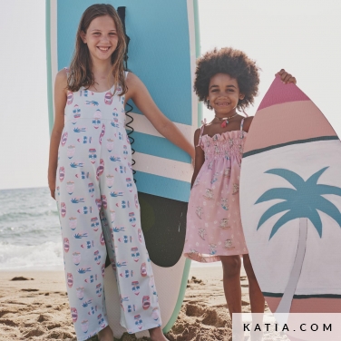 modello di cucito tuta con bretelline taglia bambino 17d 5521 katia p