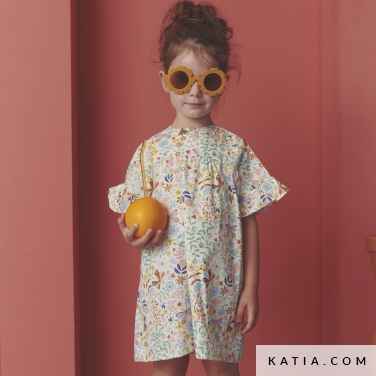 modello di cucito vestito basico da bambina 10b 5521 katia p