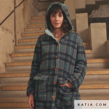 modello cappotto da donna con cappuccio 22a 5524 katia p