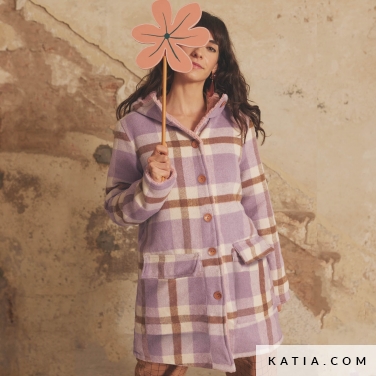 modello cappotto da donna con cappuccio 22c 5524 katia p