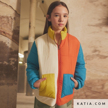 modello di cucito giacca trapuntata con cerniera bambino 13a 5524 katia p