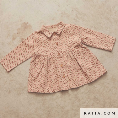 modello di cucito per un camicione da neonato 4d 5524 katia p