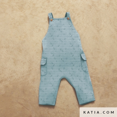 modello di cucito salopette da neonato a bretelle incrociate 5c 5524 katia p