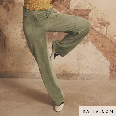 modello per pantaloni da donna con cintura elastica 20a 5524 katia p