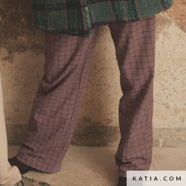 modello per pantaloni da donna con cintura elastica 20c 5524 katia p