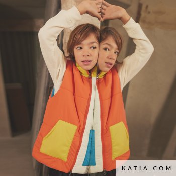 patron de costura chaleco acolchado talla infantil 12a 5524 katia fh