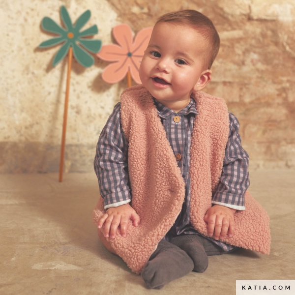 patron de couture gilet sans manches pour bebe 2b 5524 katia n