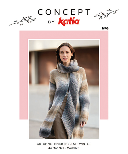 book magazine pattern knit crochet woman autumn winter katia 6092_fr nl