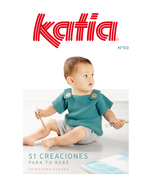 libro rivista schema lavora maglia uncinetto bebe primavera estate katia 6021_es en