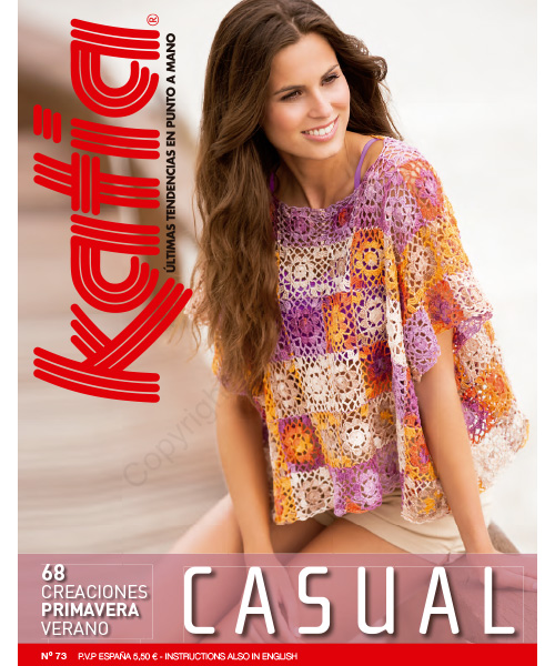 revista patron tejer punto ganchillo mujer primavera verano katia 6798_es en