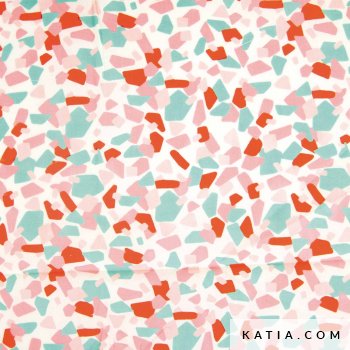 baumwoll popeline stoff poplin lobster abstract 2001 168 katia fh