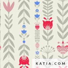 loneta canvas easter tulips stof 2031 17 katia p