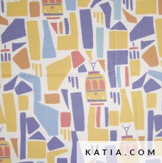 tram mosaic canvas slim stof 2031 20 katia p
