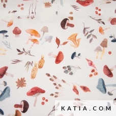 popeline in cotone mushroom country dance 2101 209 katia p