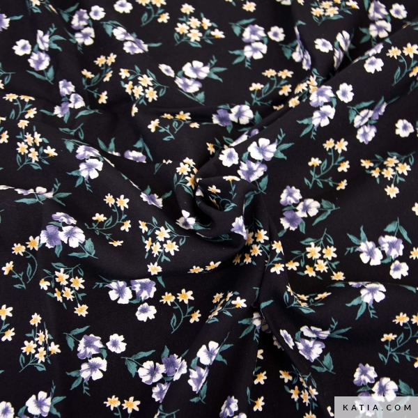 viskosestoff mit druckmuster als blutenmotiv 2145 5 01 katia n