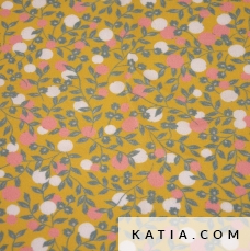 tessuto in viscosa ecoviscosa con fiori 2172 36 katia p
