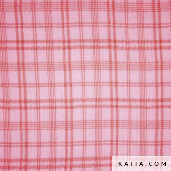 tela de muselina neon plaid fuchsia fluor 2204 10 katia fh