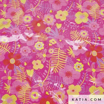 tela plastica cotton laminated pu tropical fuchsia 2206 2 katia fh