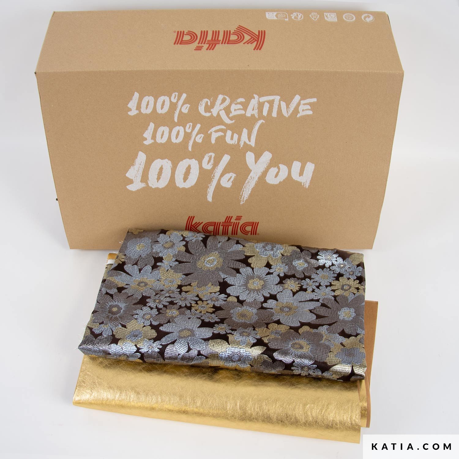 Kit de Costura – Bolso con Tejido Metálico y Brocado