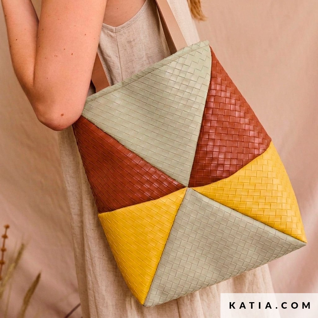 Kit cucito Chawpi Bag –  Shopper patchwork in similpelle